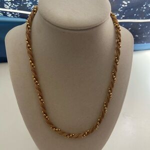 Elegant Gold Beaded Necklace